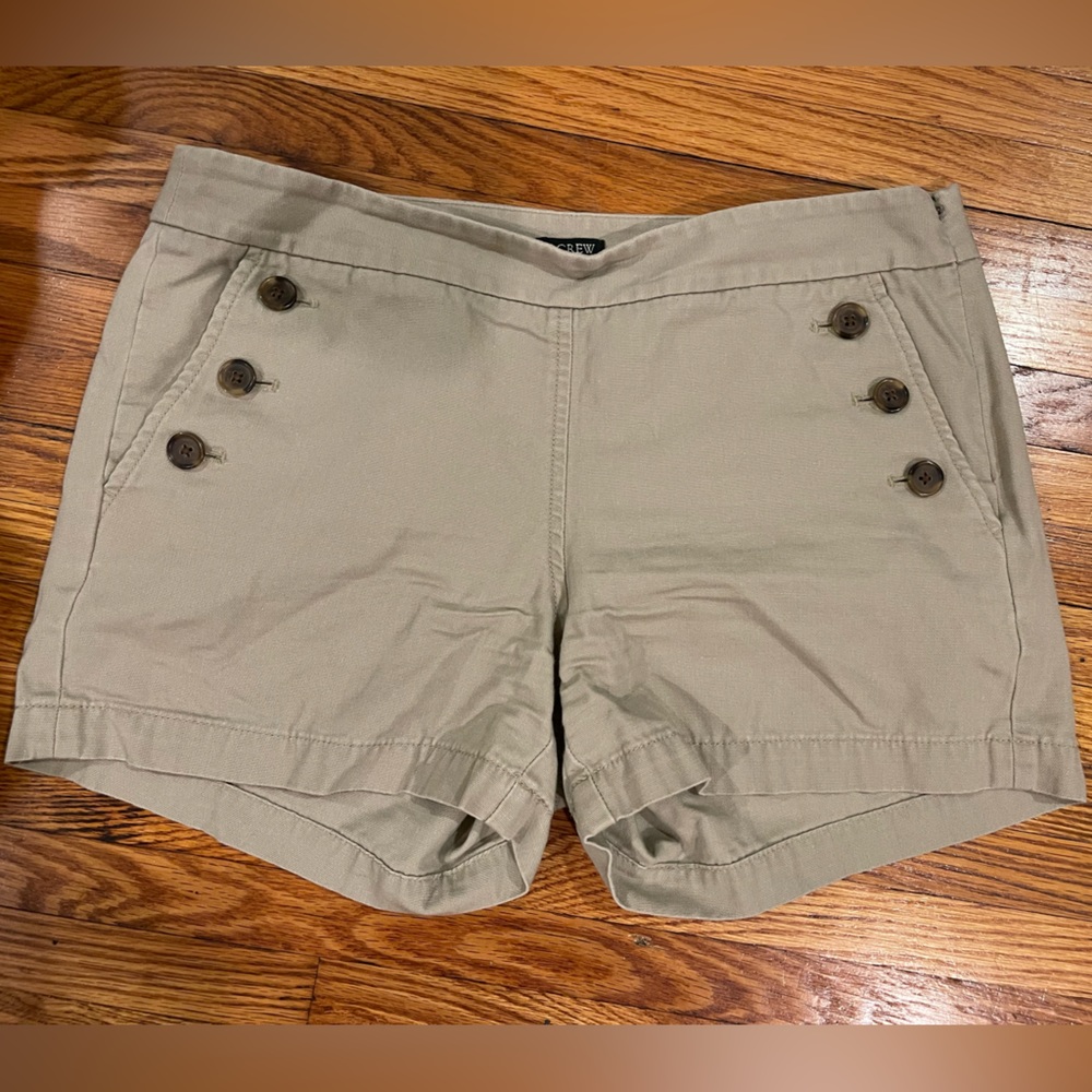 J. Crew Button Pocket Khaki Shorts